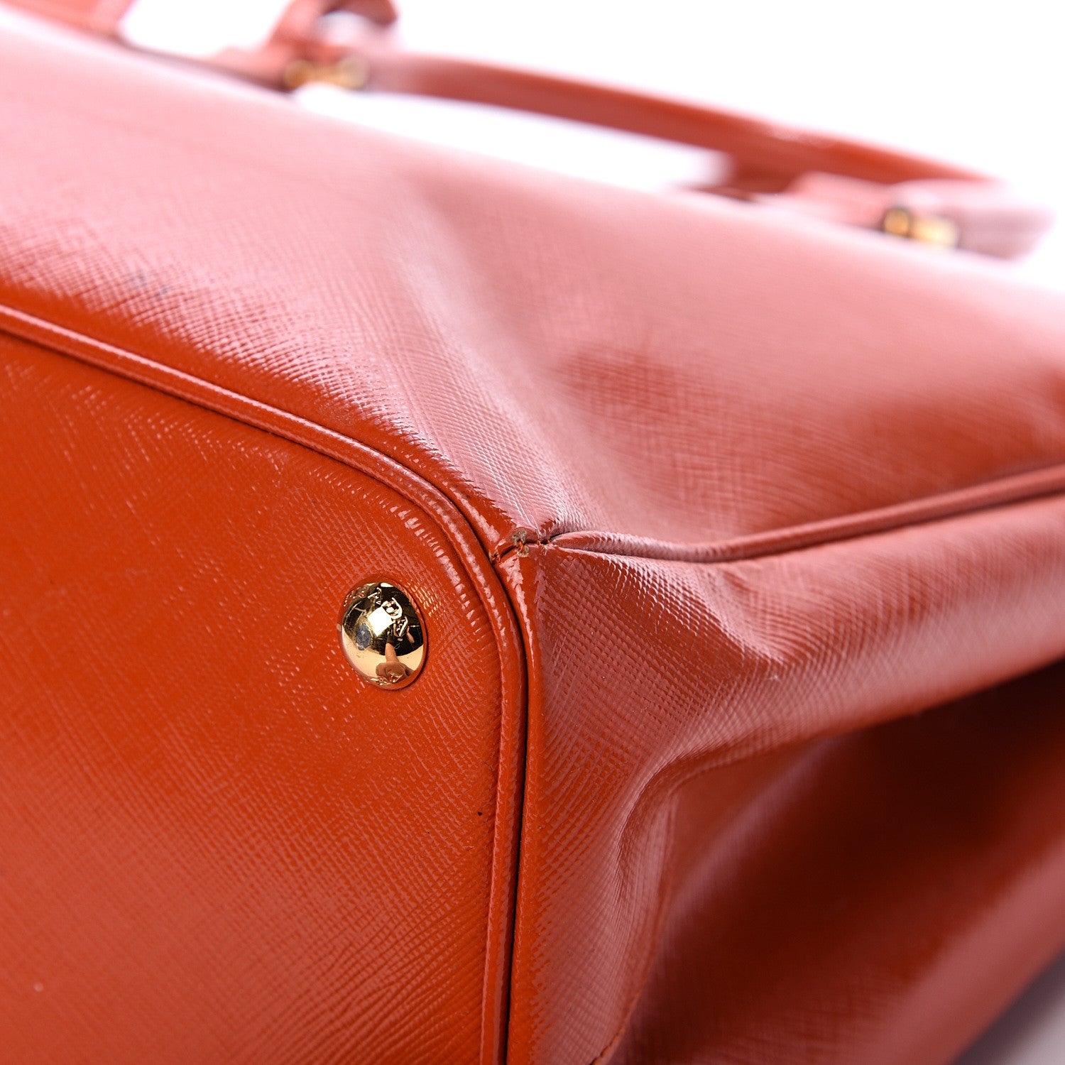 Prada Saffiano Medium Galleria Double Zip Tote Papaya 12 of 26
