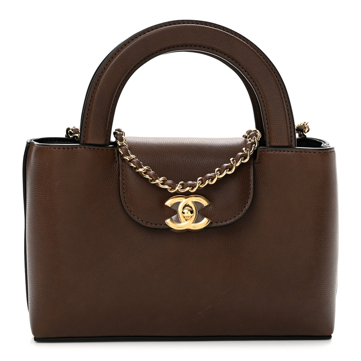 Chanel Caviar Nano Kelly Shopper Brown 1 of 10