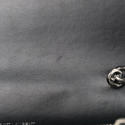 Saint Laurent Calfskin Star Print Monogram Kate Tassel Chain Wallet Black Silver 9 of 9