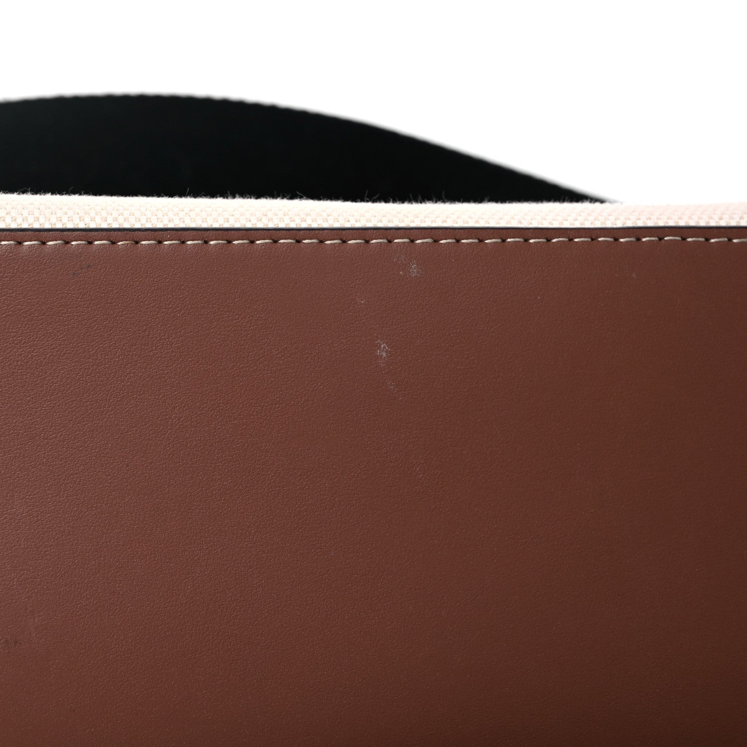 Burberry Canvas Smooth Calfskin Two Tone Small Pocket Bag Natural Malt Brown 14 of 16