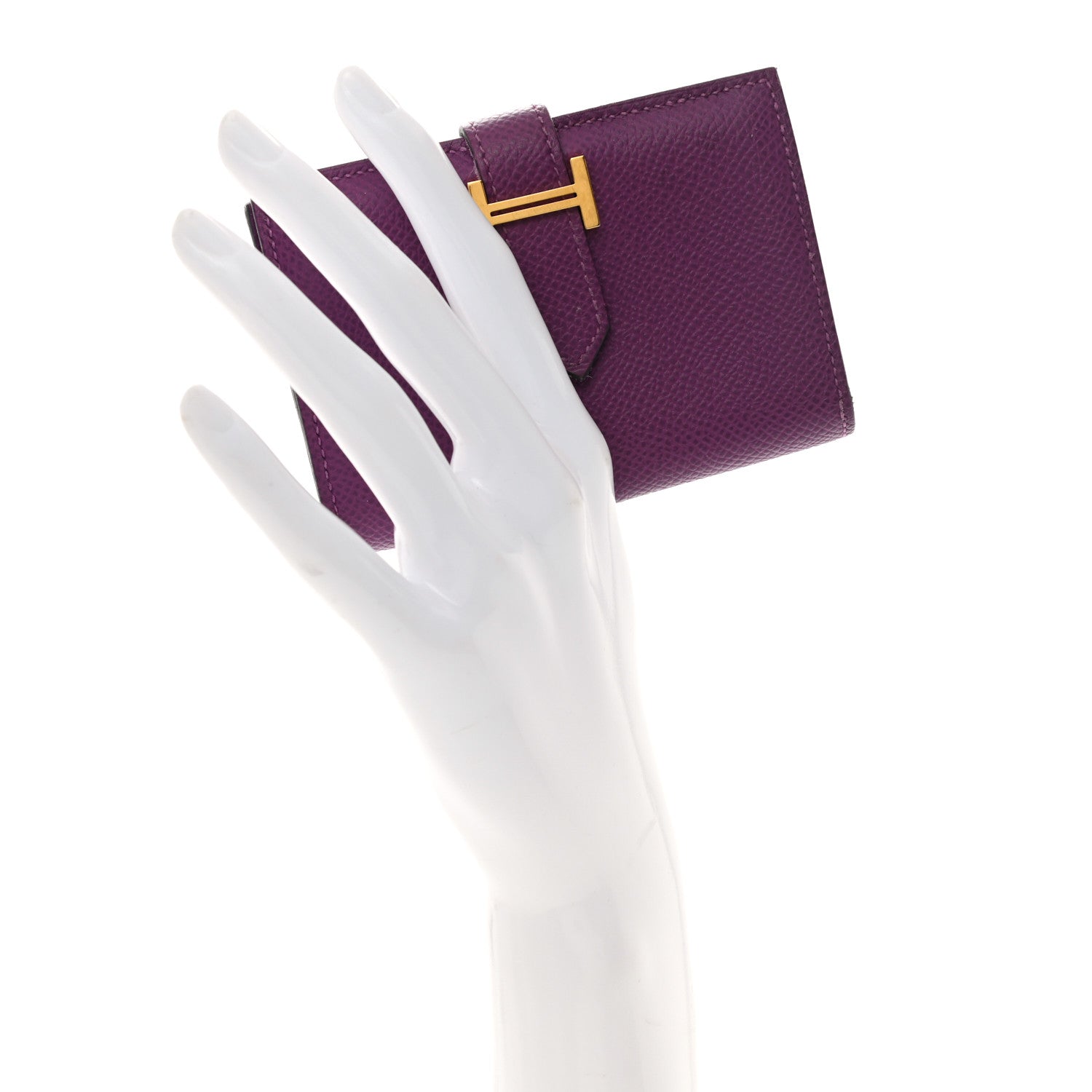 Hermes Epsom Bearn Card Holder Wallet Anemone 3 of 15