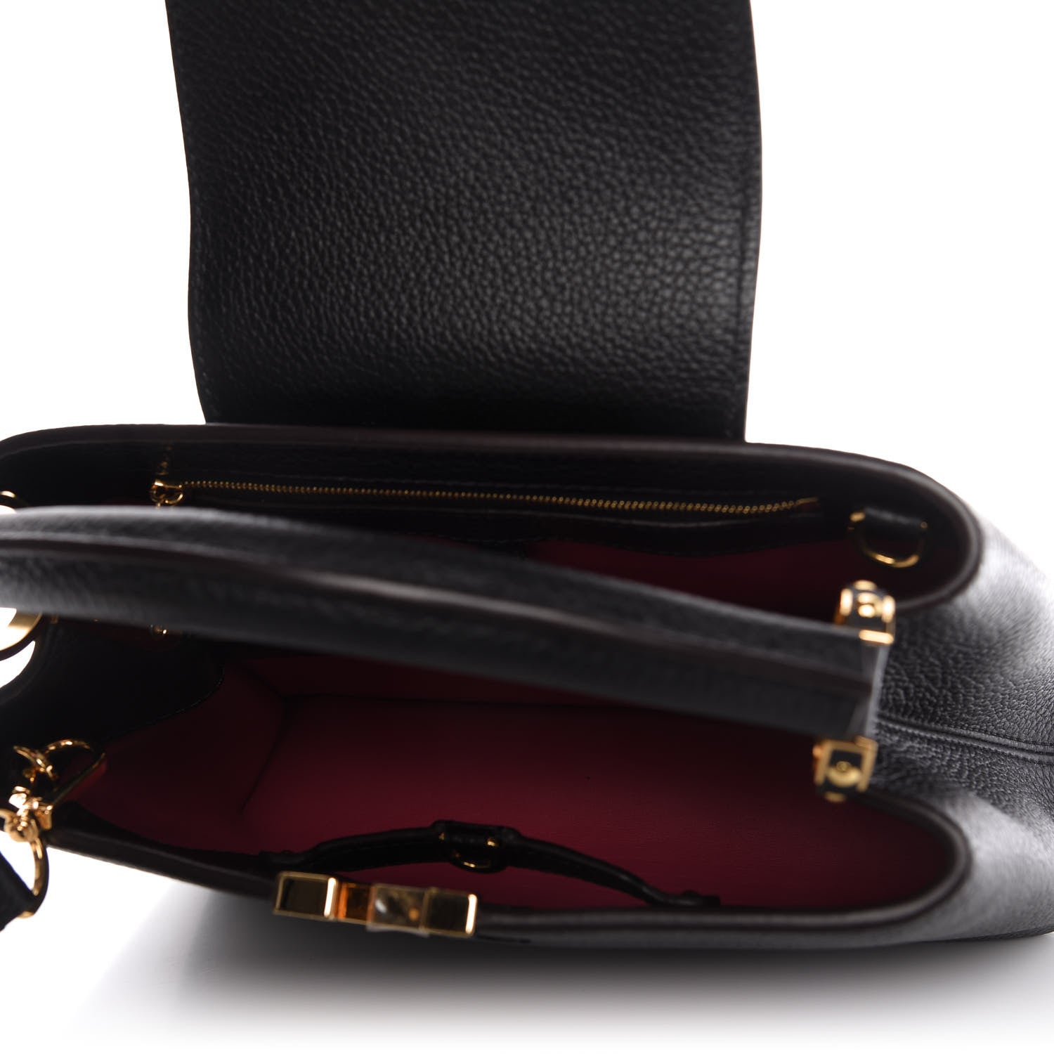 Louis Vuitton Taurillon Capucines BB Black 5 of 9