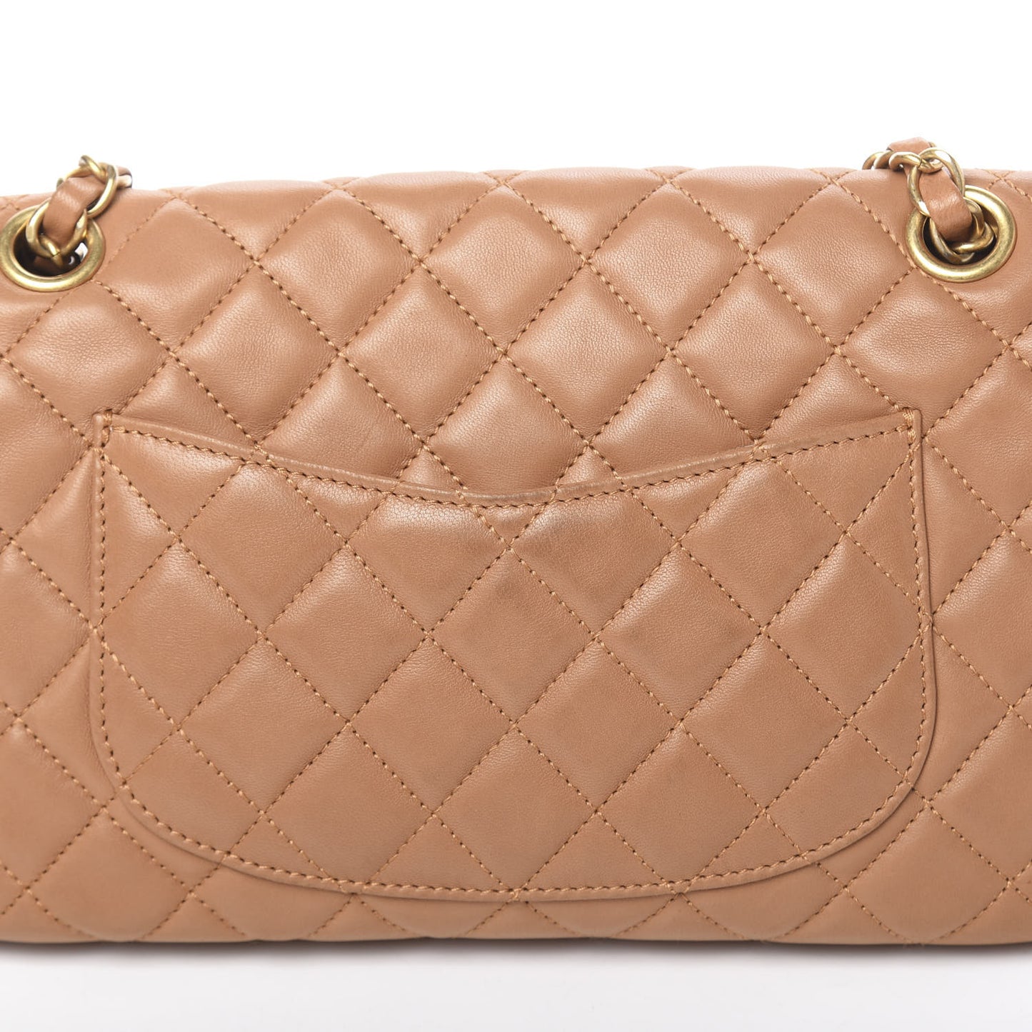 Lambskin Valentine Charms Medium Flap Beige