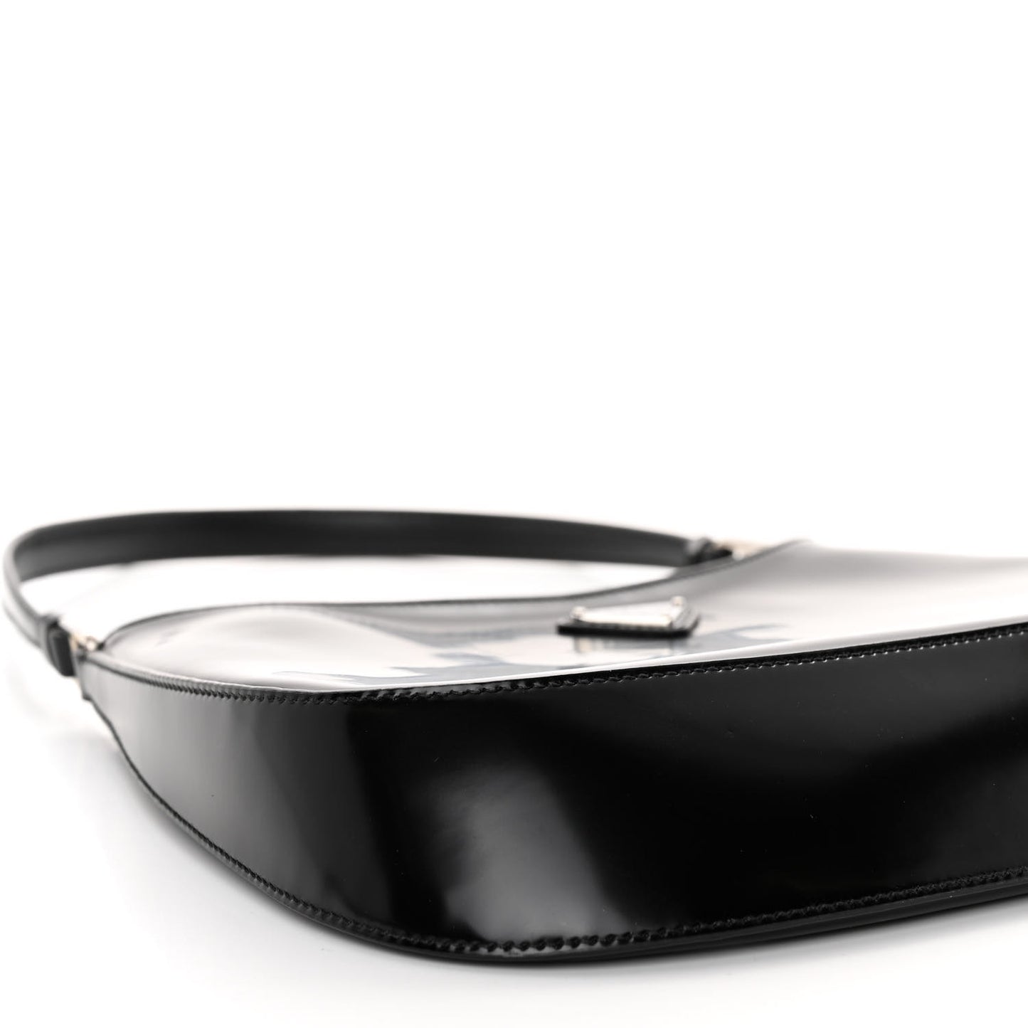 Spazzolato Cleo Shoulder Bag Black