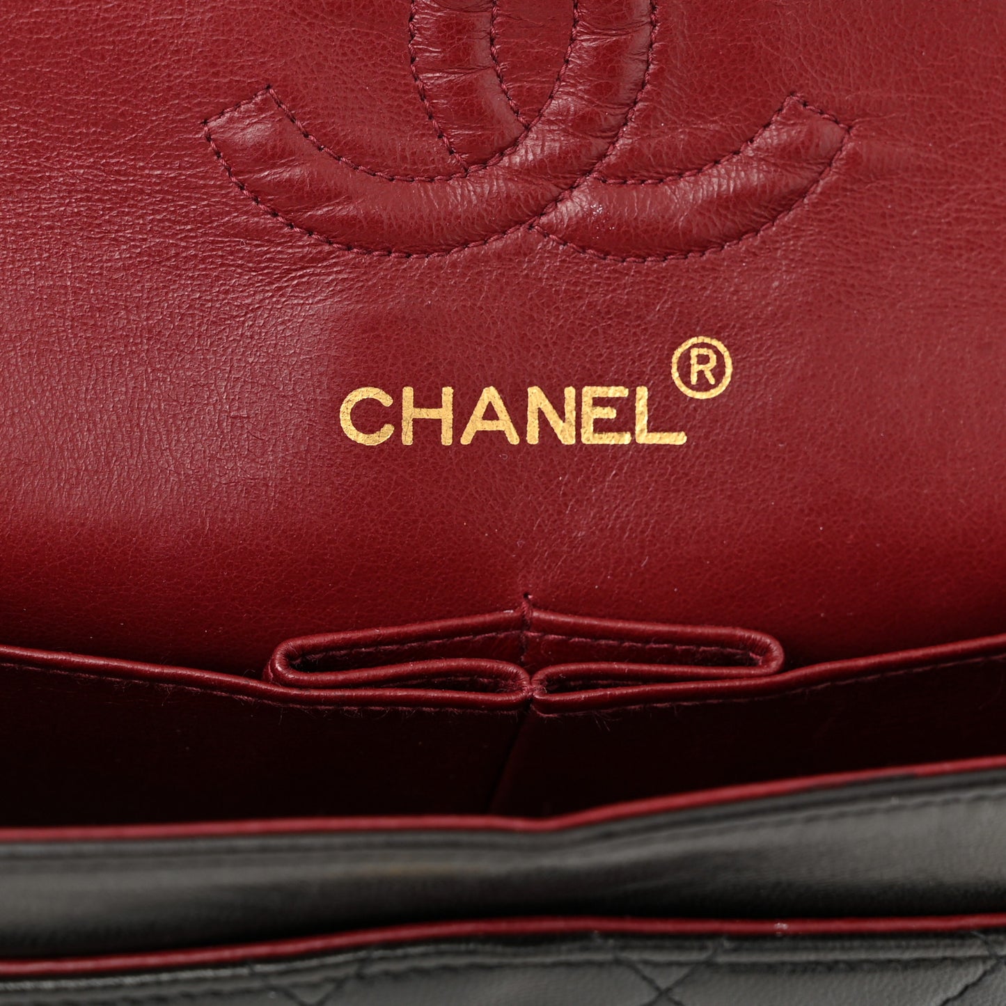 Lambskin Quilted Small Double Flap Black