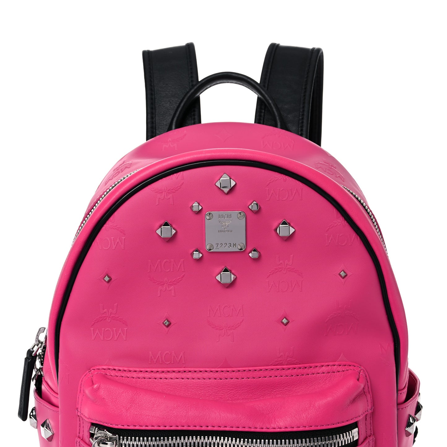 Odeon Studded Small Backpack Beetroot Pink
