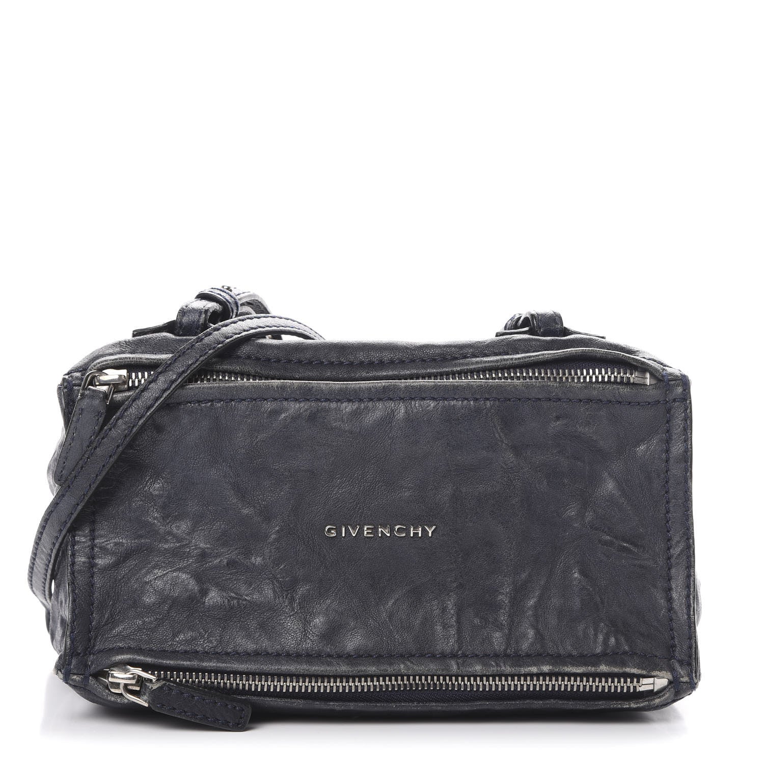 Givenchy Tumbled Sheepskin Mini Pandora Navy 1 of 21