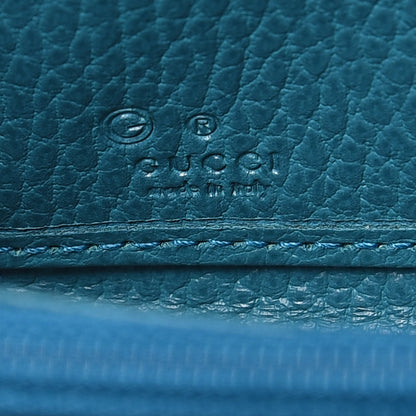 Gucci Monogram Dollar Calfskin Zip Around Wallet Beige Ebony Deep Cobalt 6 of 10