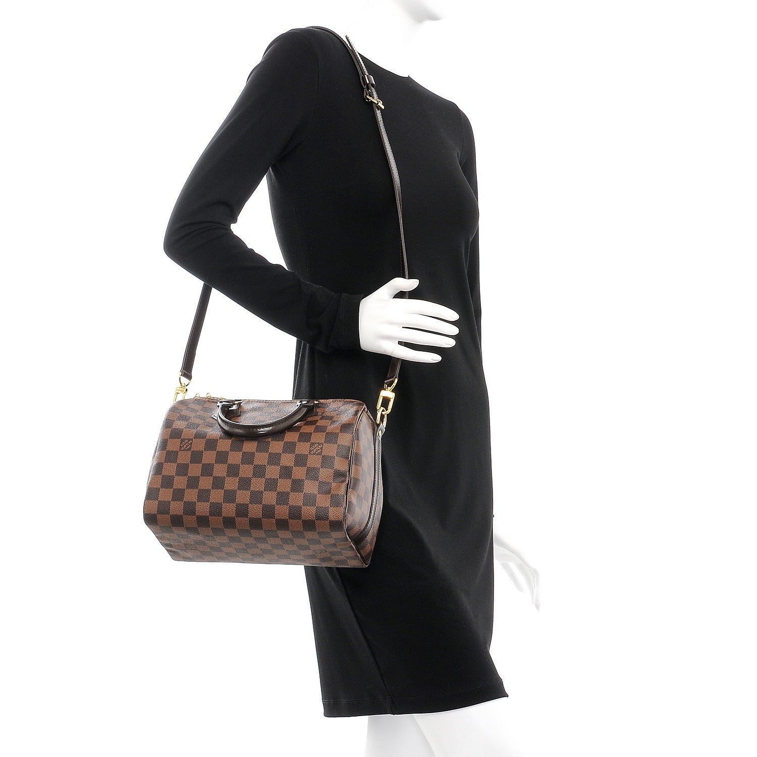 Louis Vuitton Damier Ebene Speedy Bandouliere 25 2 of 8