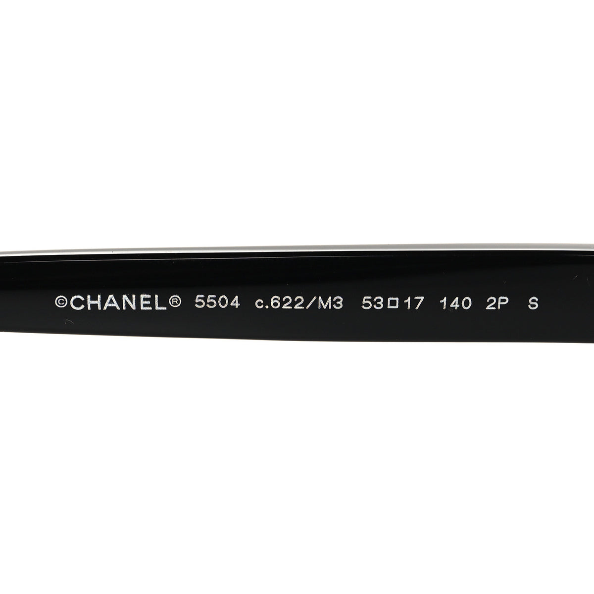 Chanel Acetate Polarized Rectangle Sunglasses 5504 Black 6 of 7