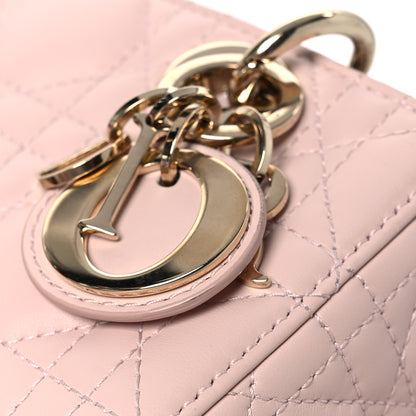Christian Dior Lambskin Cannage Micro Lady D-Joy Rose Poudre 11 of 17