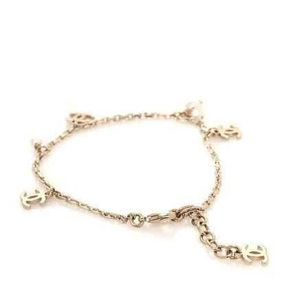 Chanel Pearl CC Chain Anklet Gold 3 of 5