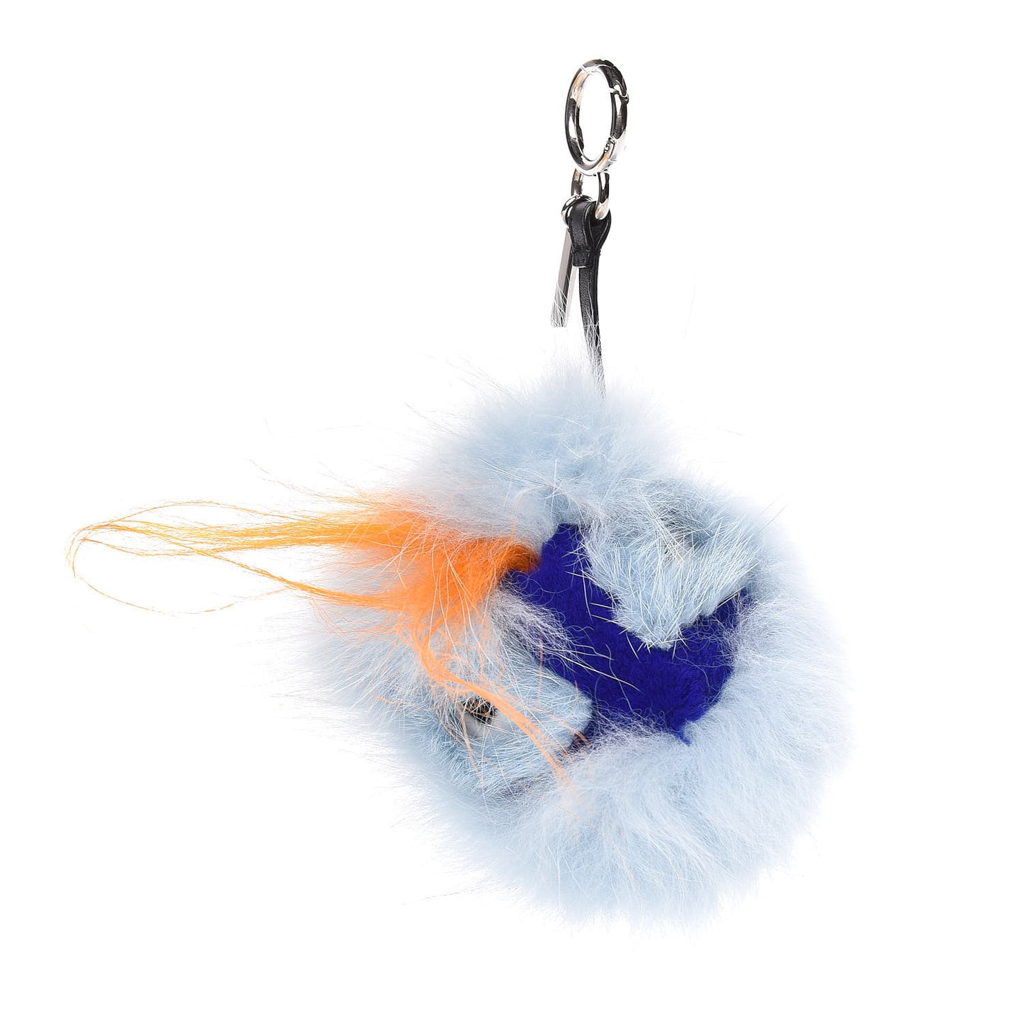 Fox Rabbit Goat Mink Fur Vitello Flamingo Dawny Monster Bag Bug Charm Azzurro Sky Orange Multicolor