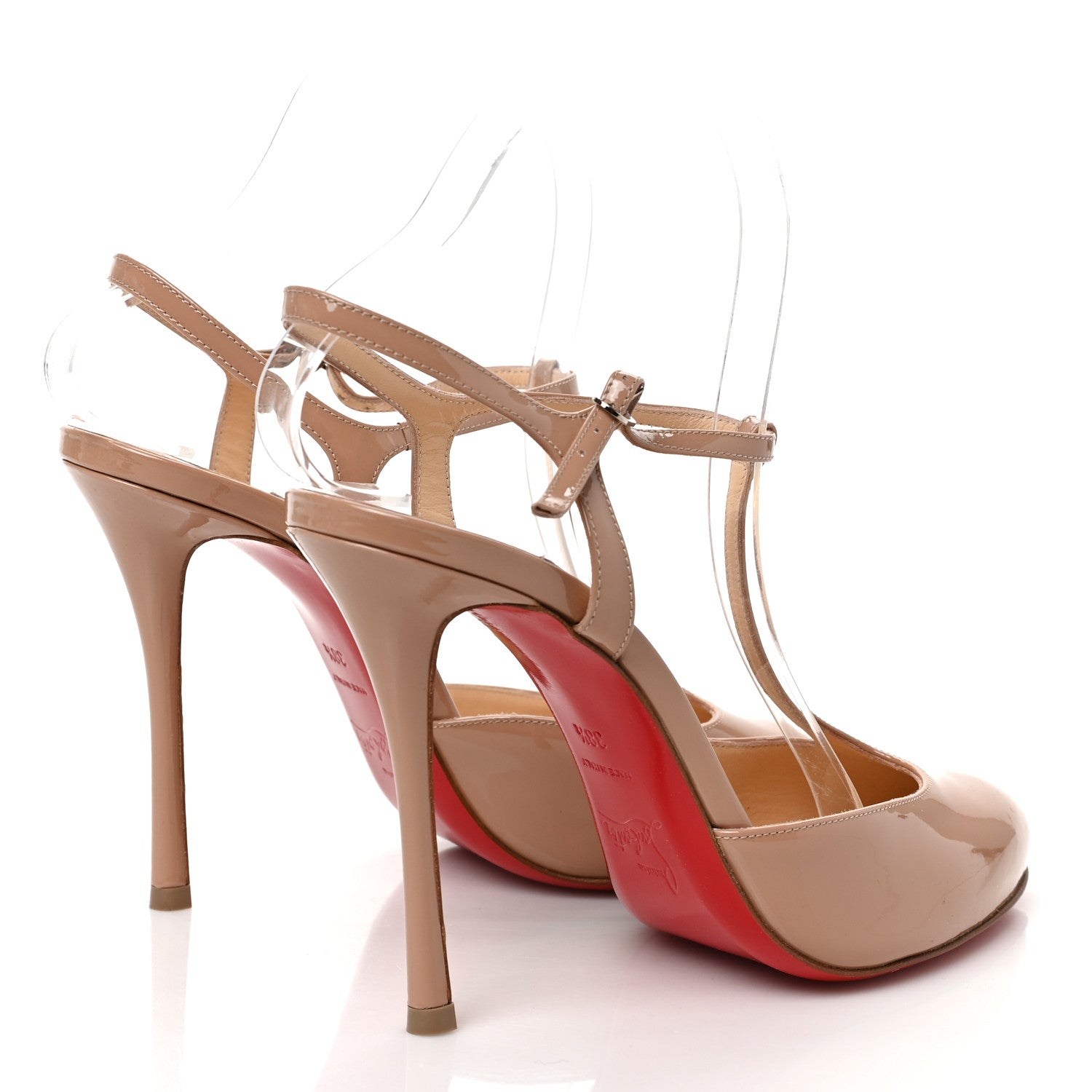 Christian Louboutin Patent Me Pam 100 Pumps 38.5 Nude 4 of 7