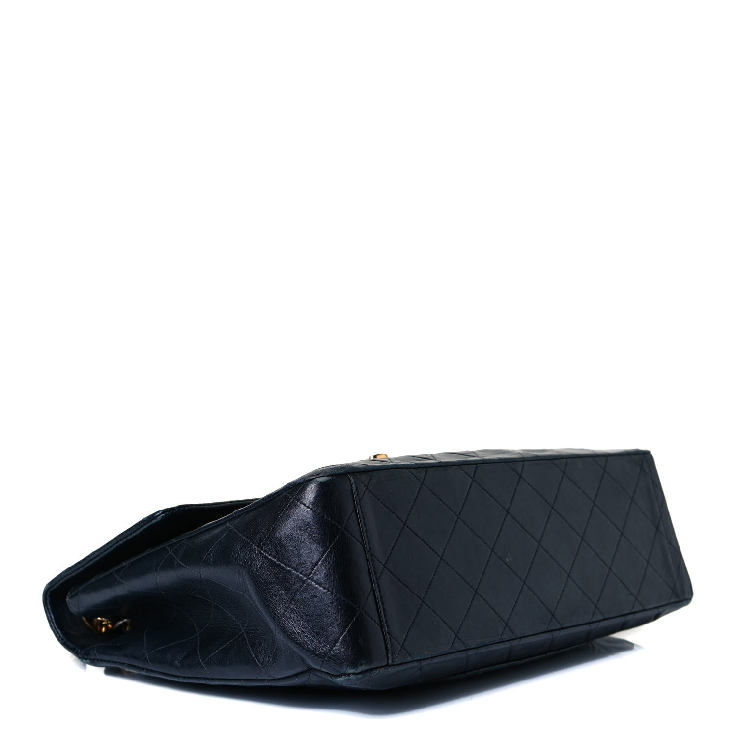 Chanel Lambskin Quilted XL Jumbo Single Flap Black 4 of 19