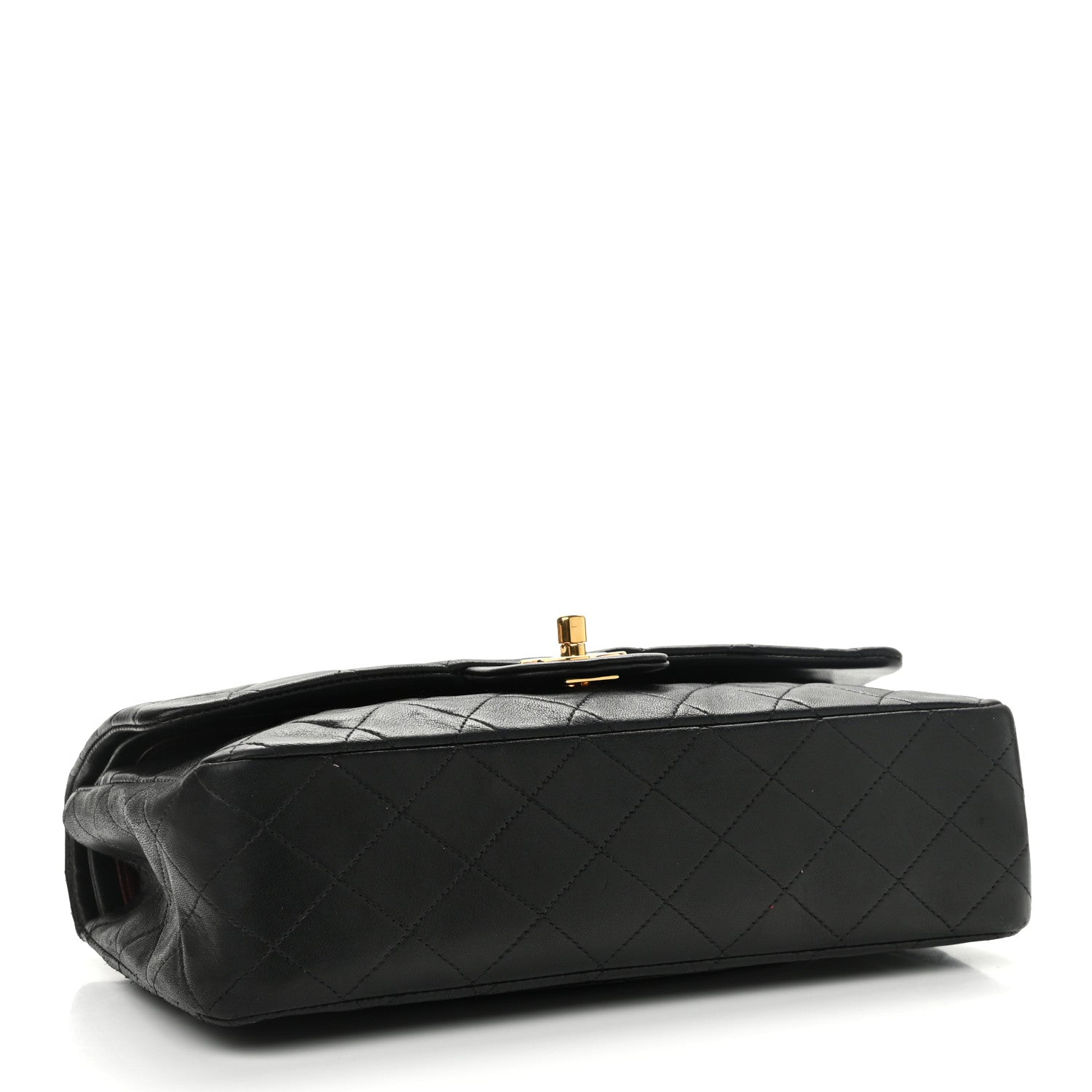 Chanel Lambskin Quilted Medium Double Flap Black 4 of 11