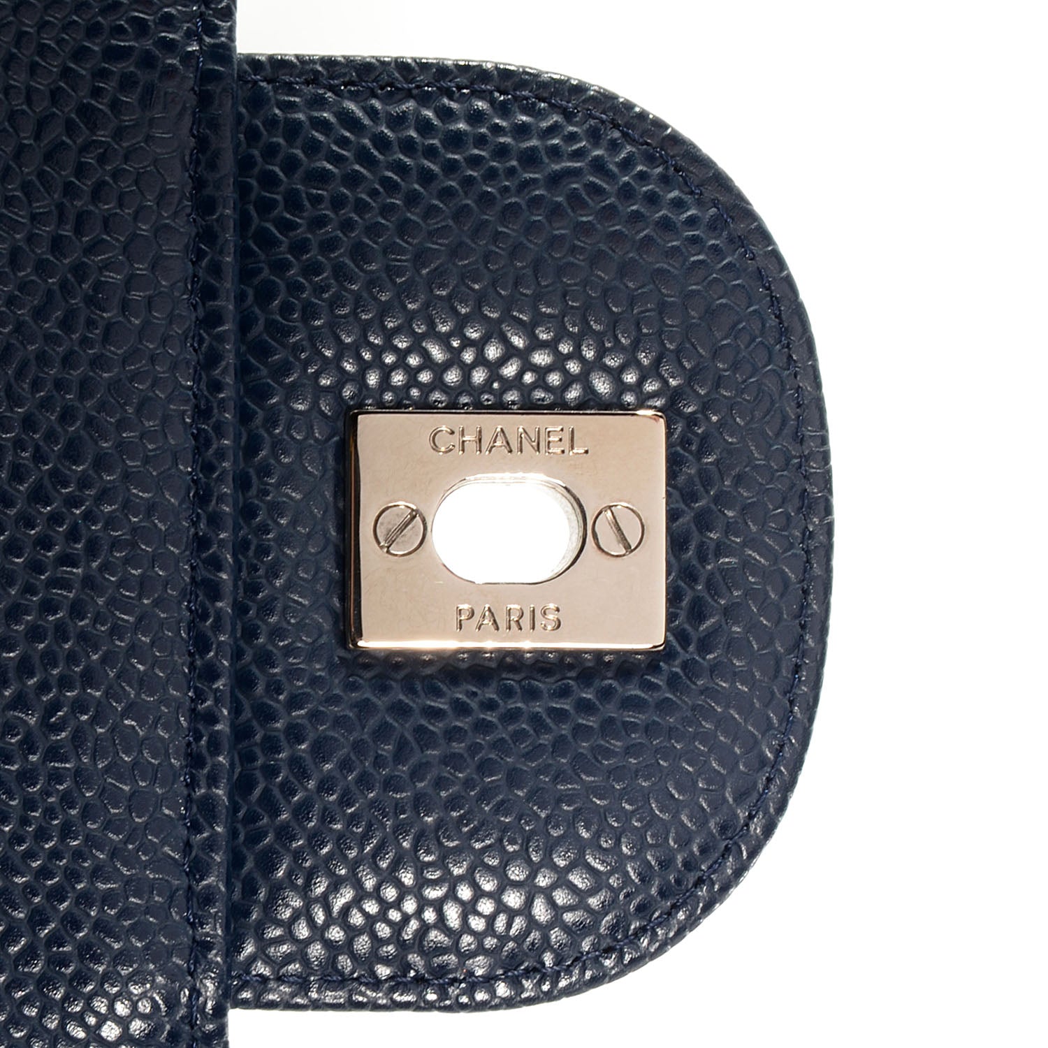 Chanel Caviar Jumbo Single Flap Navy Blue 6 of 8