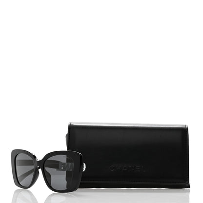 Chanel Acetate Strass Square Sunglasses 5422-B-A Black White 8 of 8