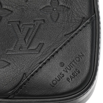 Louis Vuitton Calfskin Monogram Shadow Duo Messenger Black 6 of 11