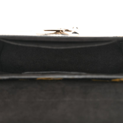 Louis Vuitton Epi Chain Flower Twist Shoulder Bag MM Black 6 of 13