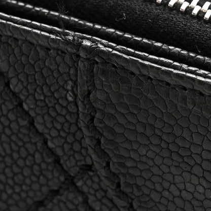 Chanel Caviar Quilted Stitched Outdoor Ligne Wallet Black 10 of 12