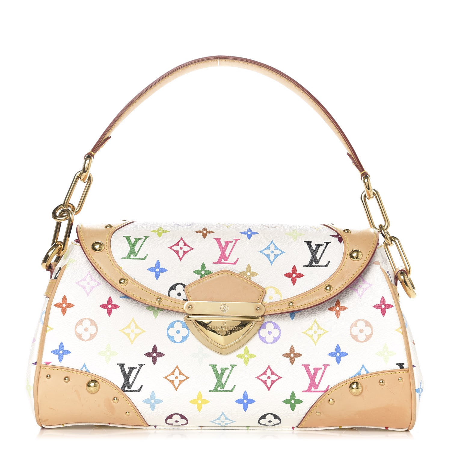 Louis Vuitton Monogram Multicolor Beverly MM White 1 of 12