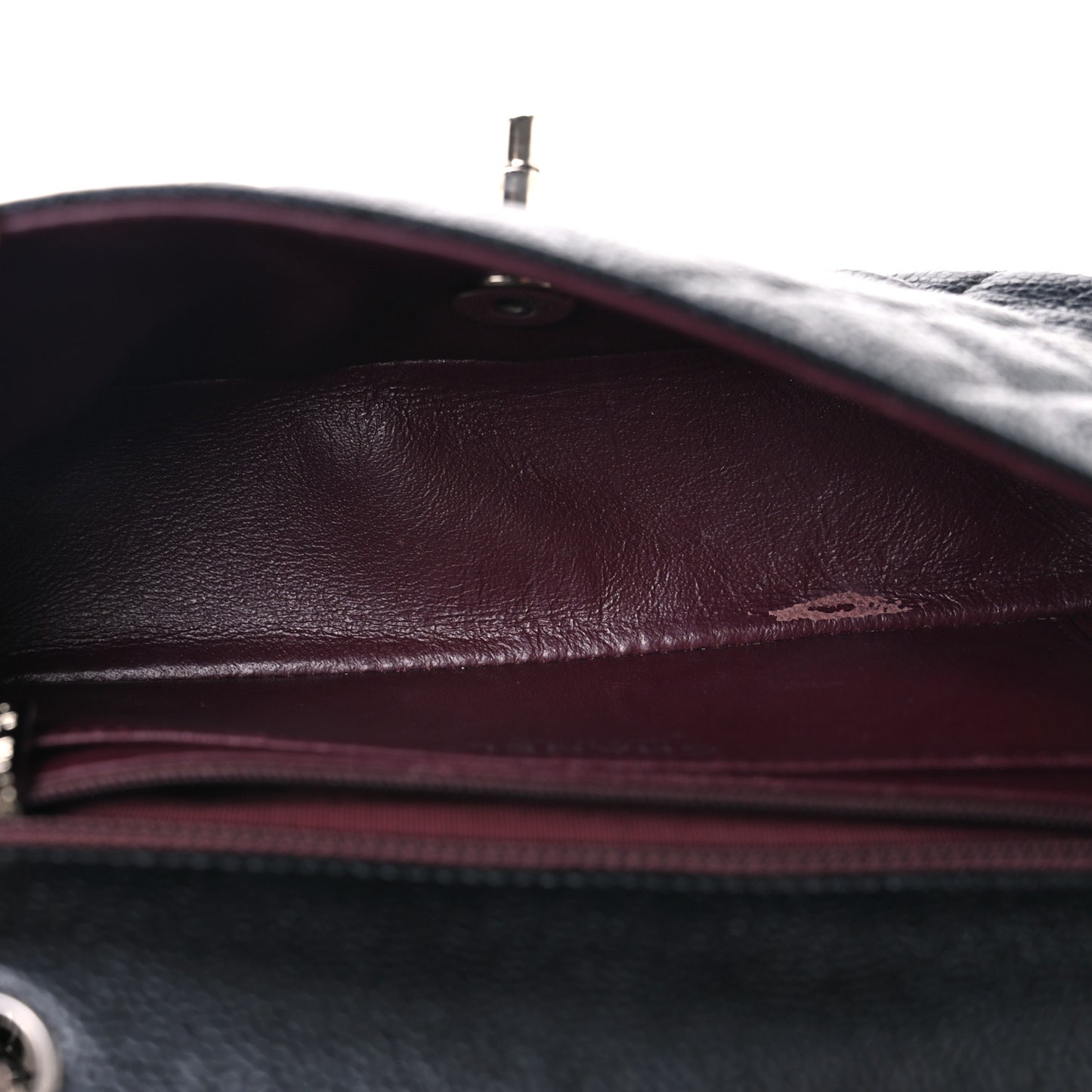 Caviar Quilted Mini Rectangular Flap Black