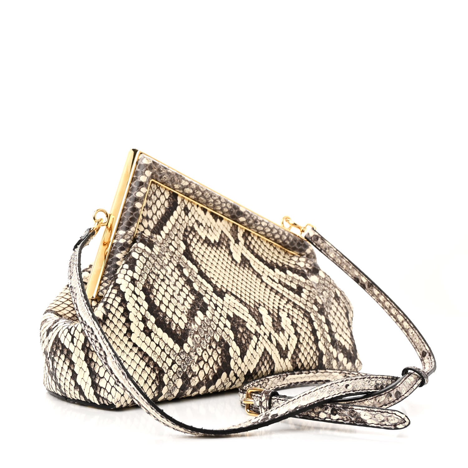 Fendi Snakeskin Small Fendi First Daisy Roccia 3 of 11