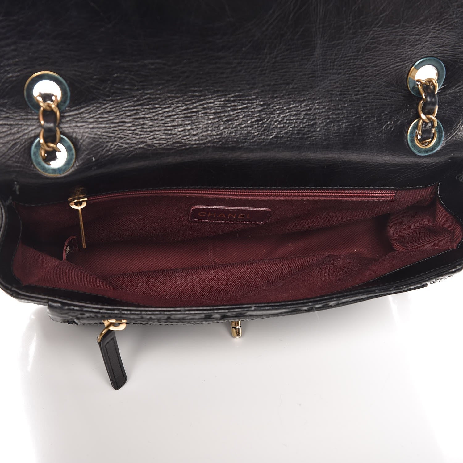 Chanel Calfskin Python Urban Mix Flap Black 5 of 12