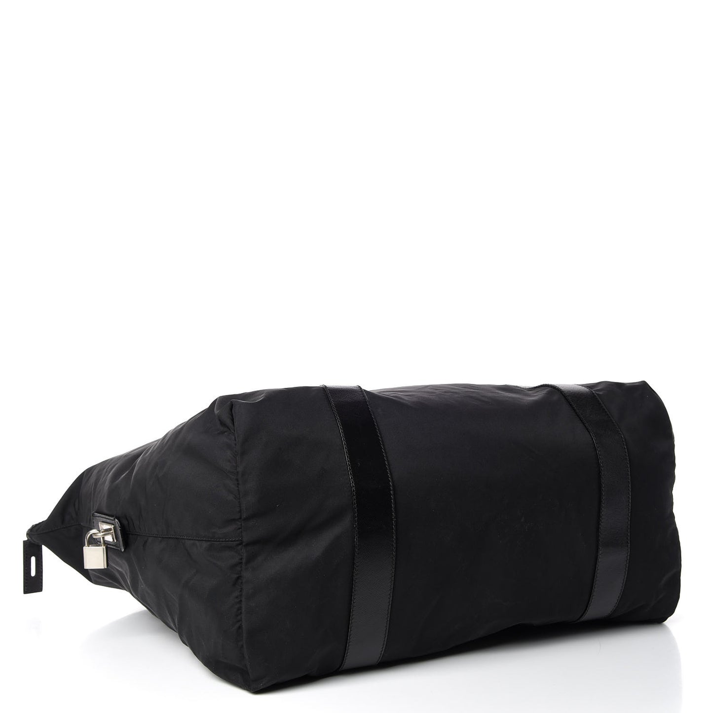 Tessuto Nylon Saffiano Duffel Bag Black