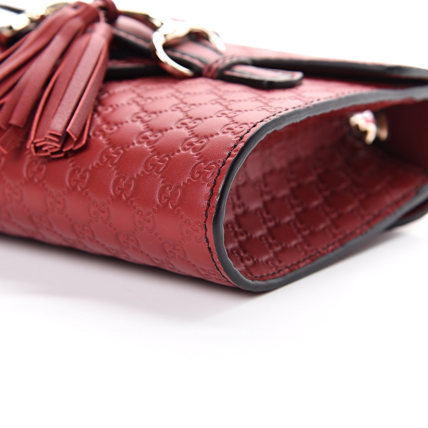 Soft Microguccissima Mini Emily Chain Shoulder Bag Rosso