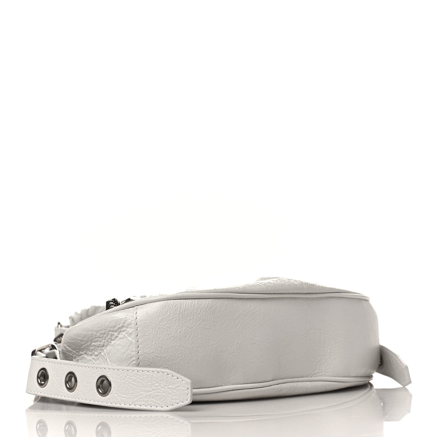 Agneau Arena Le Cagole Shoulder Bag XS Optic White