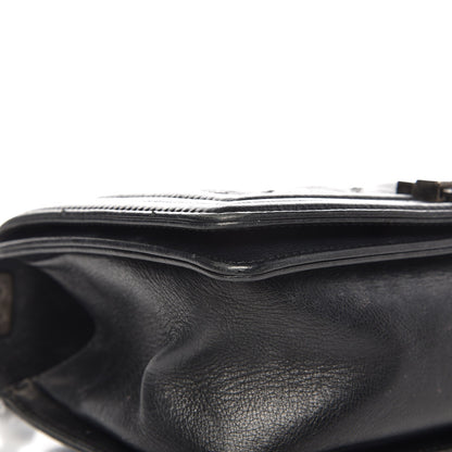 Chanel Calfskin Double Stitch Medium Boy Flap Black 13 of 15