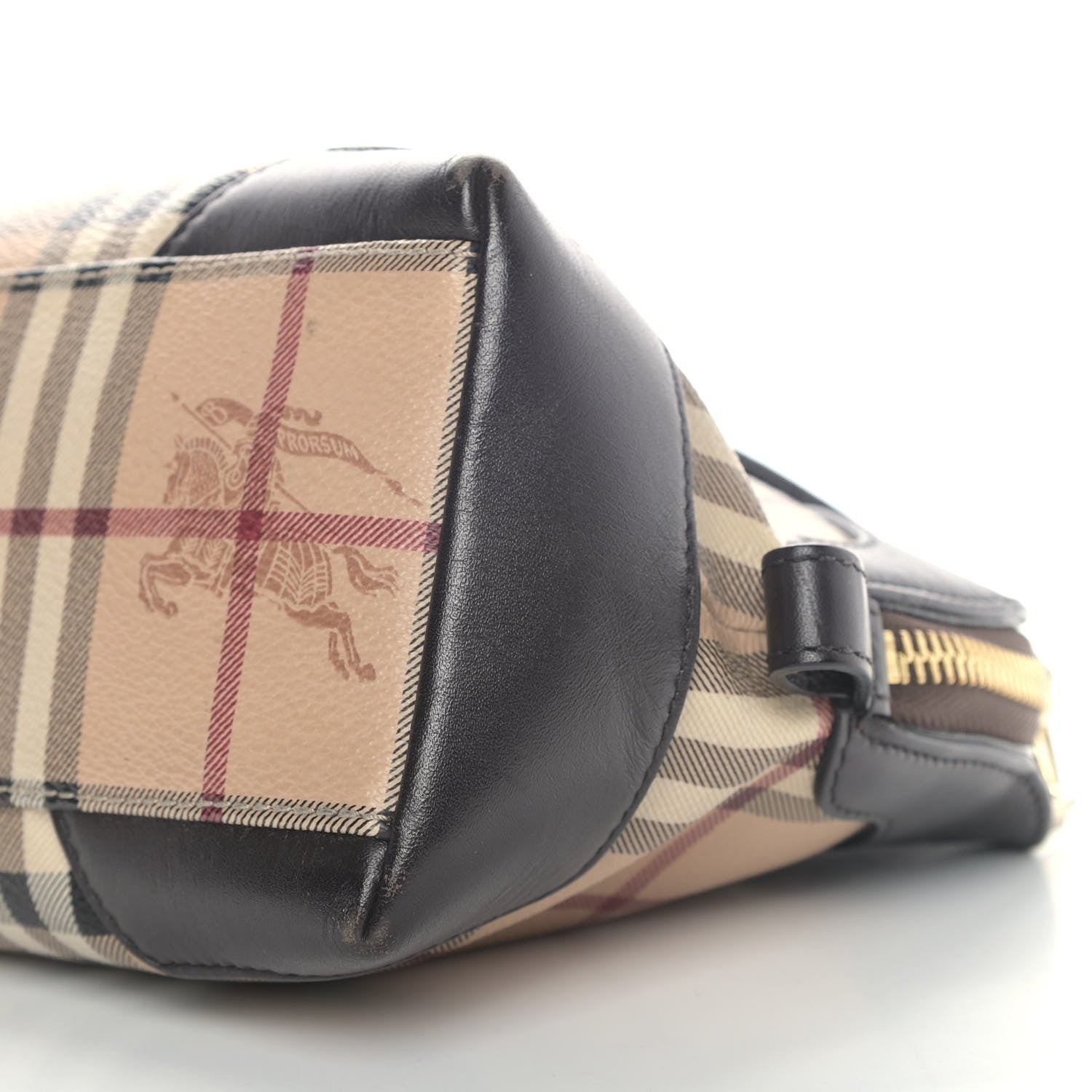 Burberry Haymarket Check Small Primrose Crossbody Bag Chocolate 9 of 10