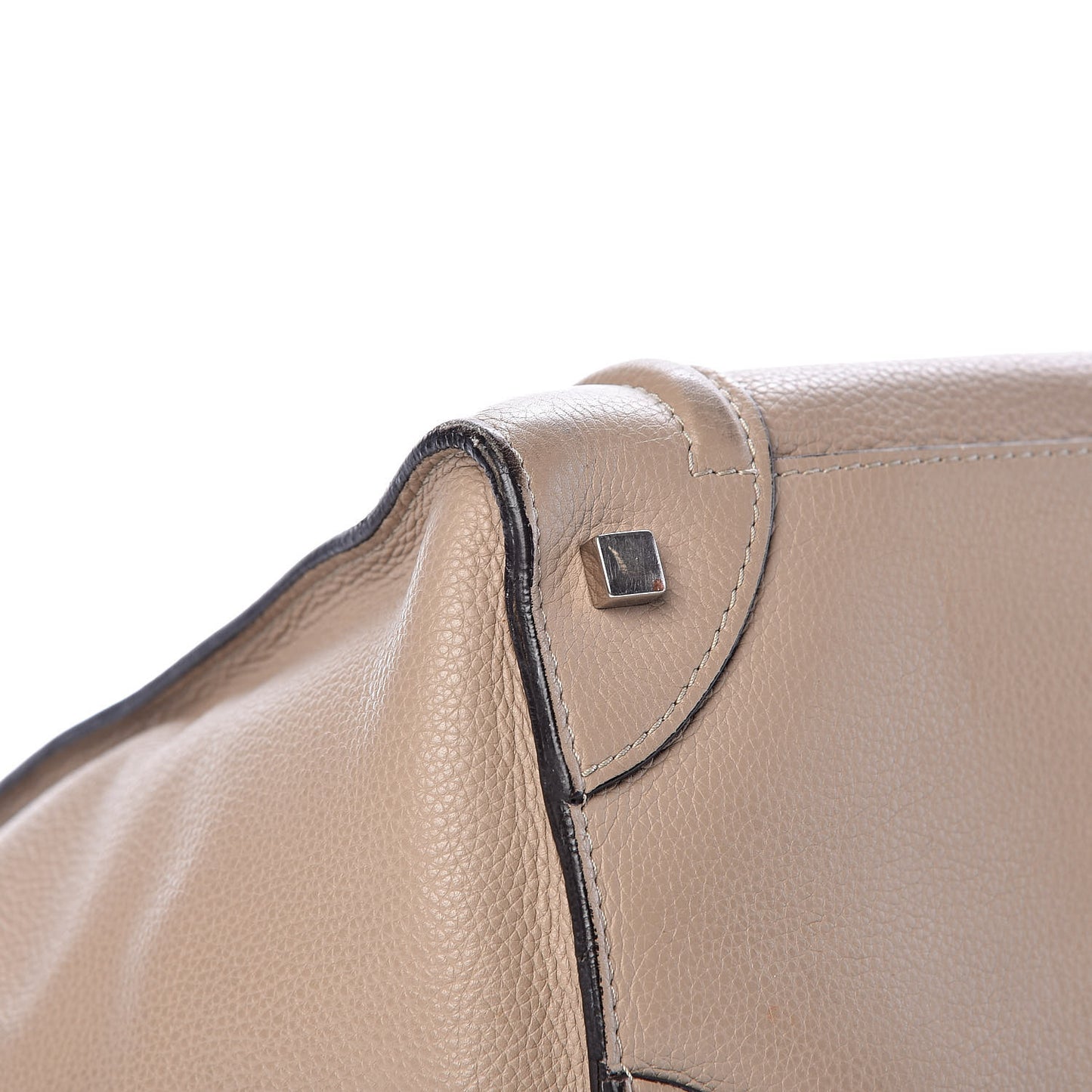 Drummed Calfskin Mini Luggage Dune