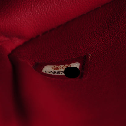 Chanel Caviar Quilted Jumbo Double Flap Red 8 of 9