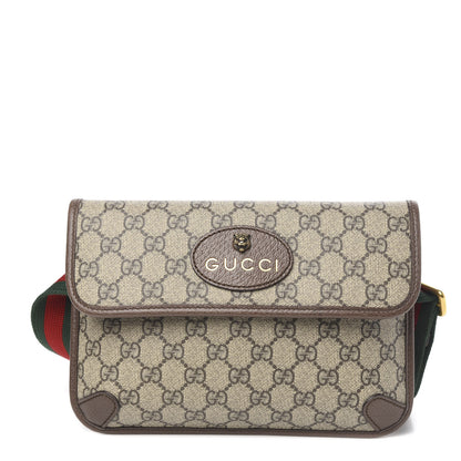 Gucci GG Supreme Monogram Neo Vintage Web Belt Bag Brown 1 of 10
