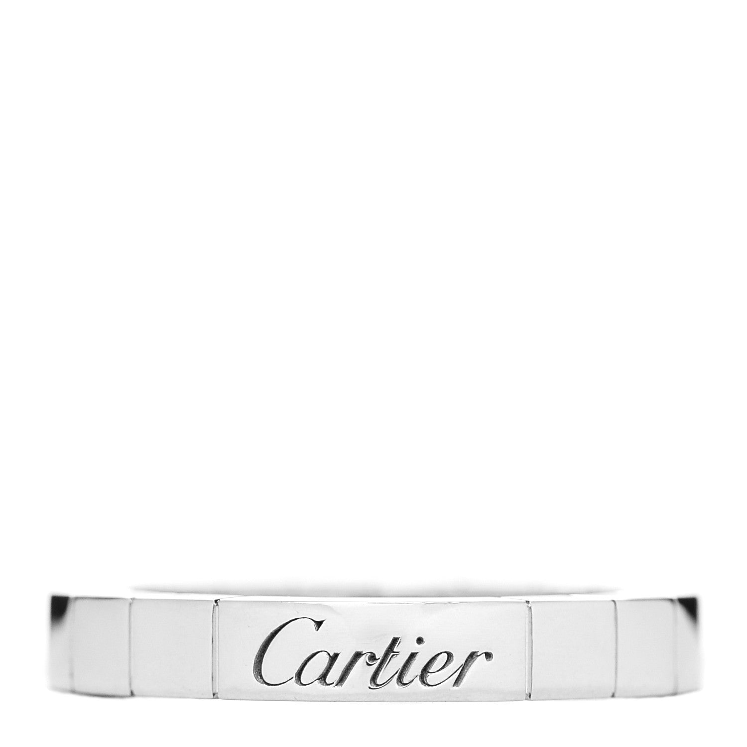 Cartier 18K White Gold Diamond Lanieres Ring 48 4.5 3 of 4