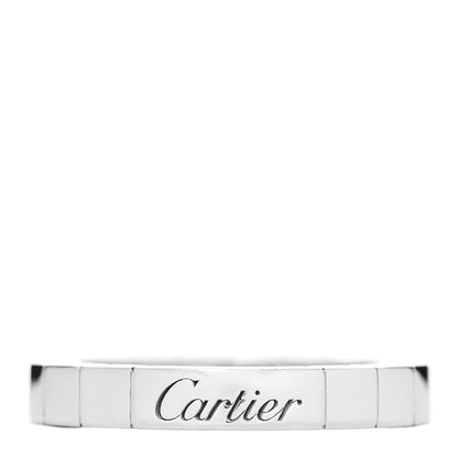 Cartier 18K White Gold Diamond Lanieres Ring 48 4.5 3 of 4