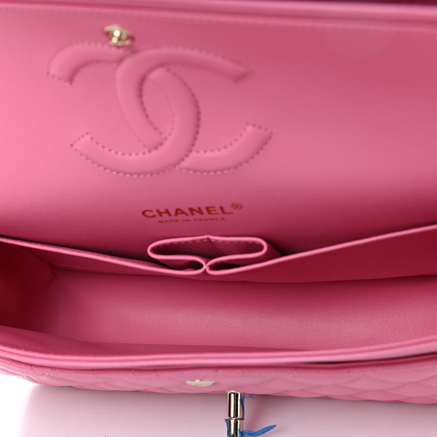 Chanel Caviar Quilted Medium Double Flap Pink 4 of 4