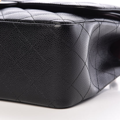 Chanel Caviar Quilted Jumbo Double Flap Black 10 of 10