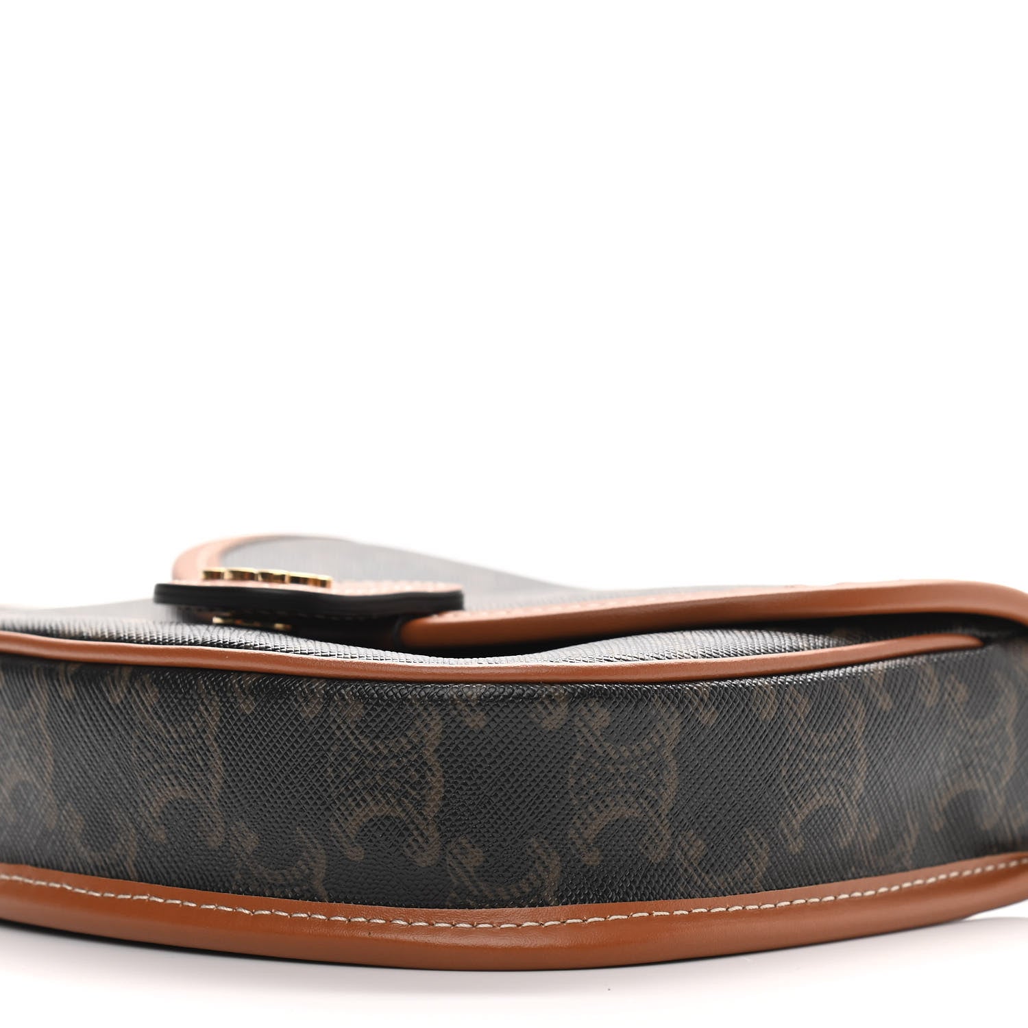Celine Canvas Calfskin Triomphe Mini Besace Tan 9 of 10