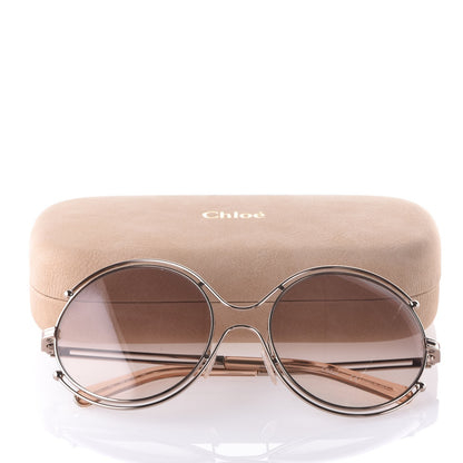 Chloe Isidora Oversized Round Sunglasses CE122S Gold 7 of 7