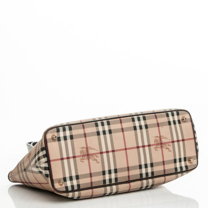 Burberry Haymarket Check Medium Regent Tote Chocolate 4 of 7