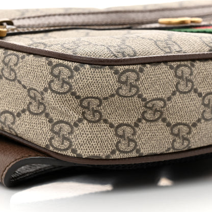 Gucci Soft GG Supreme Monogram Medium Ophidia Belt Bag Dark Brown 9 of 11
