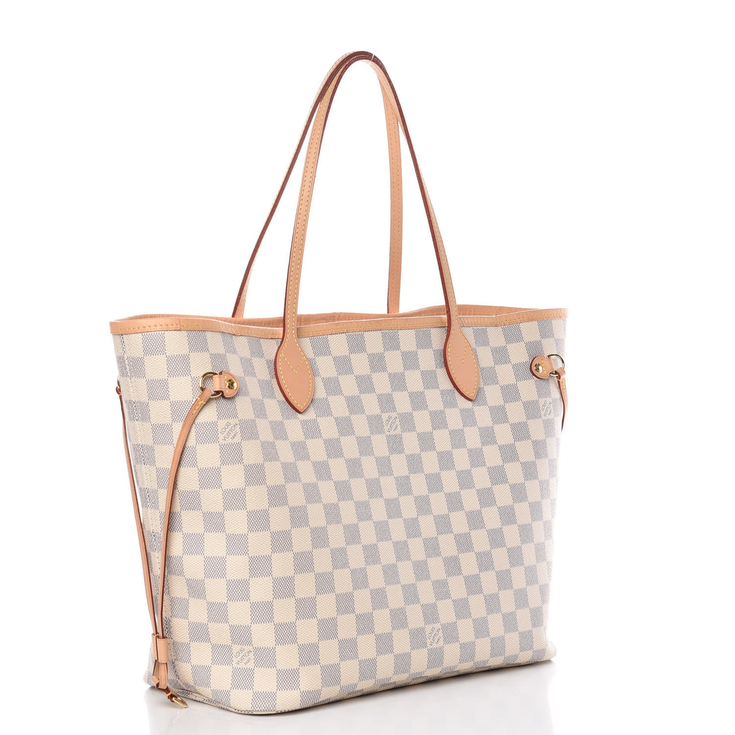 Damier Azur Neo Neverfull MM Rose Ballerine