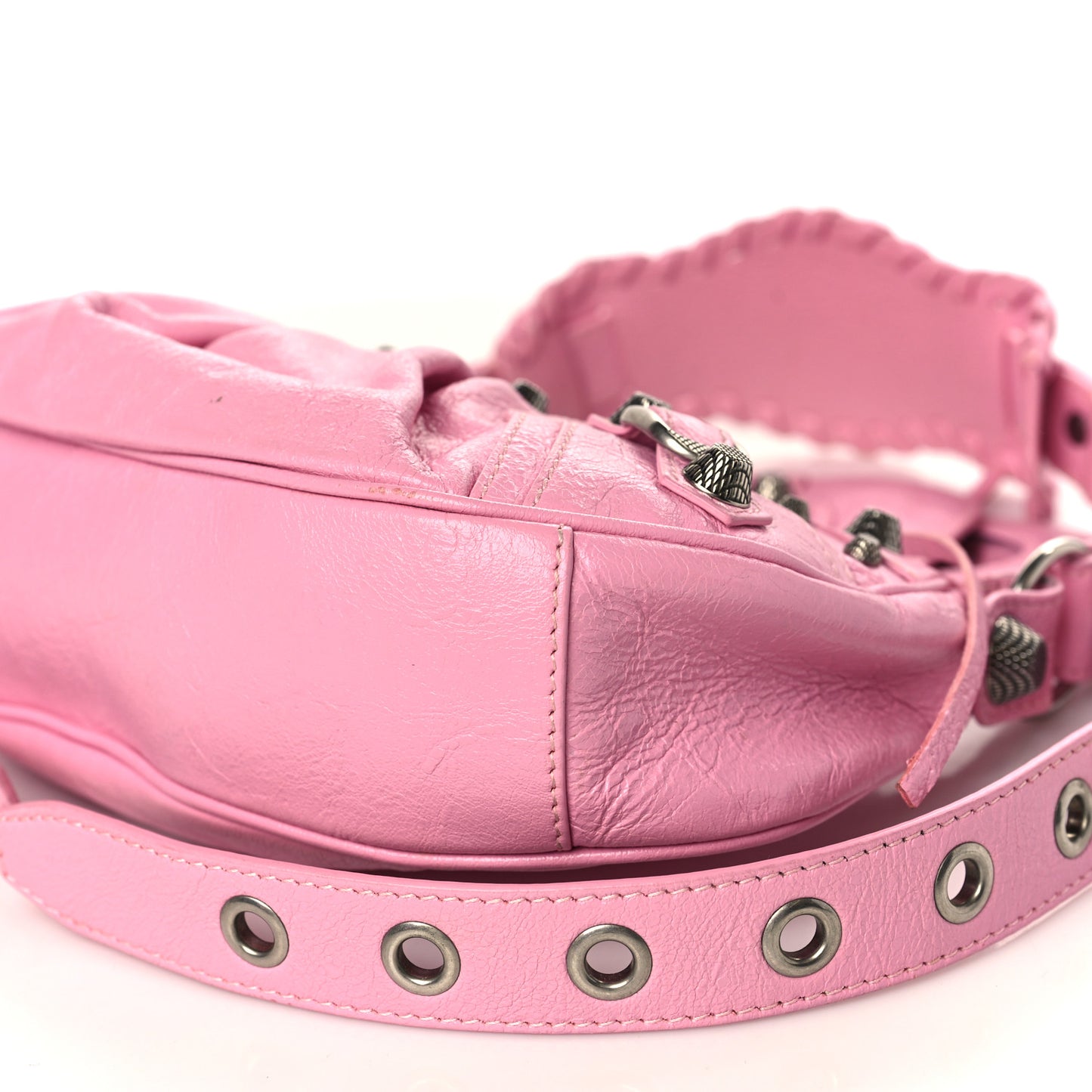 Agneau Arena Le Cagole Shoulder Bag XS Rose