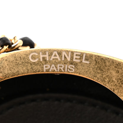 Chanel Metal Lambskin Quilted CC Heart Minaudiere Crossbody Black 6 of 12