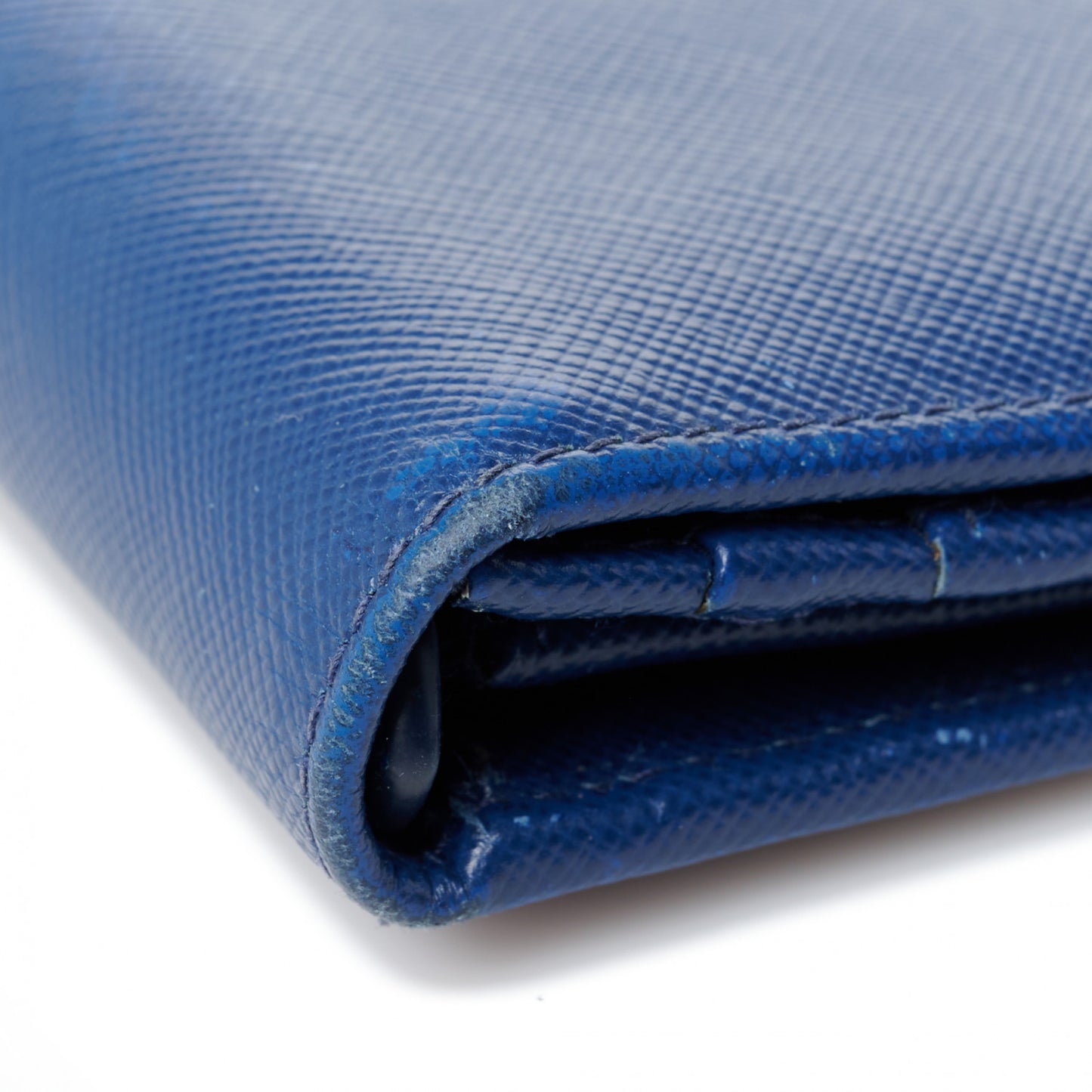 Saffiano Metal Continental Flap Wallet Bleuette