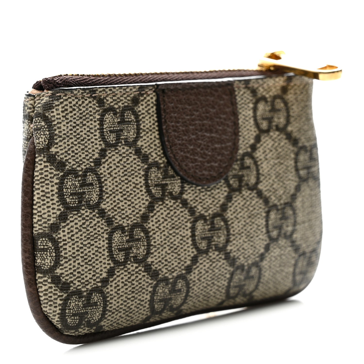Gucci GG Supreme Monogram Web Ophidia Key Case Beige New Acero